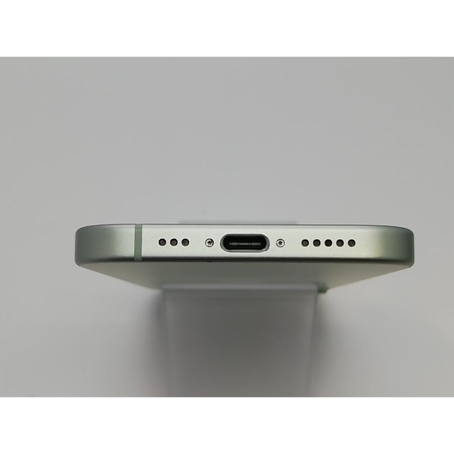 【中古】Apple 国内版 【SIMフリー】 iPhone 15 128GB グリーン MTMM3J/A【府中ル・シーニュ】保証期間１ヶ月【ランクA】の画像