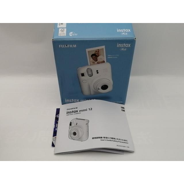 中古】FujiFilm instax mini 12 チェキ [クレイホワイト]【神保町