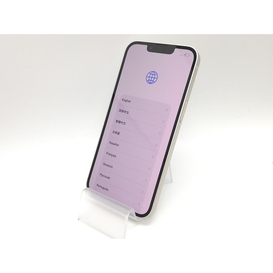 【中古】Apple au 【SIMフリー】 iPhone 14 128GB スターライト MPUQ3J/A【府中ル・シーニュ】保証期間１ヶ月【ランクA】の画像