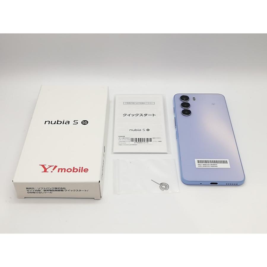 新品未使用SIMフリーnubia S 5G ストレージ128GBライトパープル 中古】ZTE ymobile 【SIMフリー】 nubia S 5G 4GB 128GB