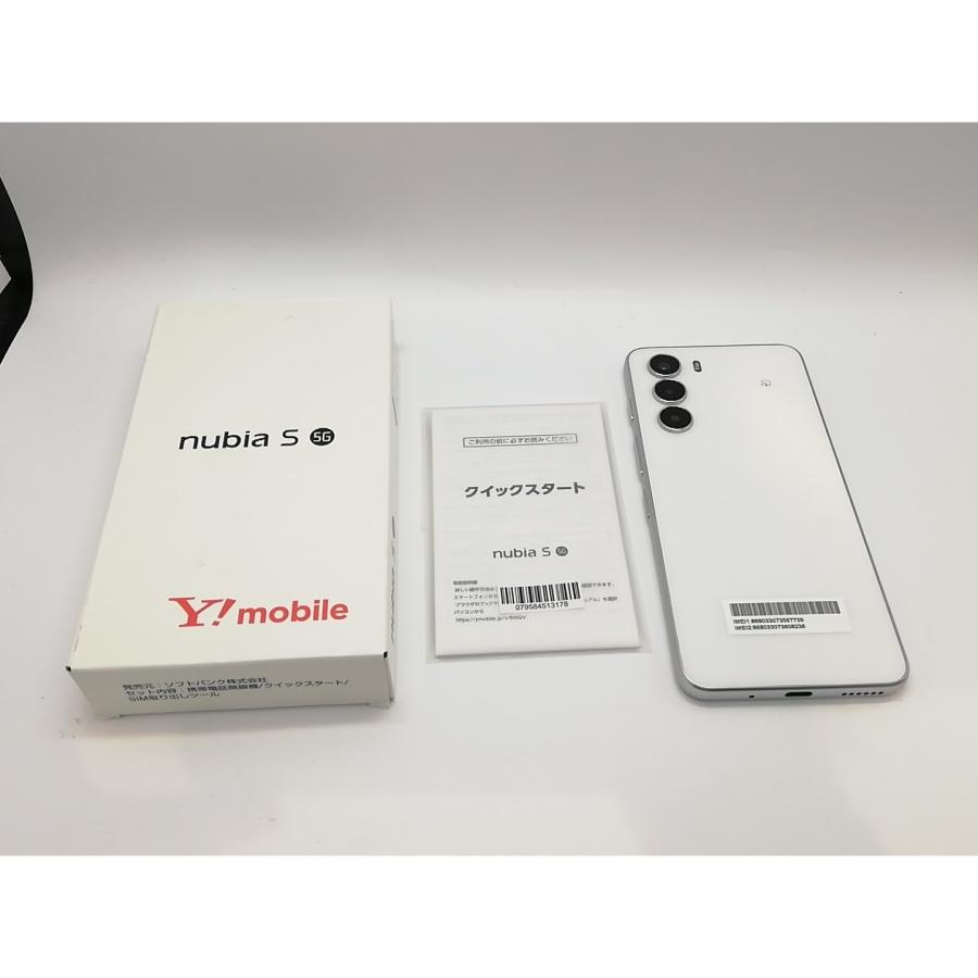中古】ZTE ymobile 【SIMフリー】 nubia S 5G 4GB 128GB ホワイト