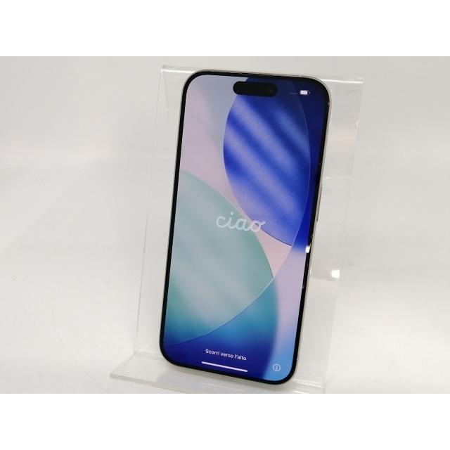 【中古】Apple 国内版 【SIMフリー】 iPhone 15 Pro 128GB ホワイトチタニウム MTU83J/A【東池袋1丁目】保証期間１ヶ月【ランクC】の画像