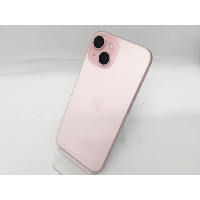 中古】Apple au 【SIMフリー】 iPhone 15 128GB ピンク MTMJ3J/A【川越