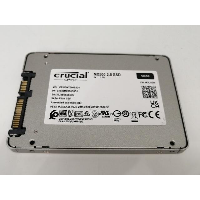 中古】Crucial MX500 CT500MX500SSD1 500GB/SSD/6GbpsSATA/2018年1月