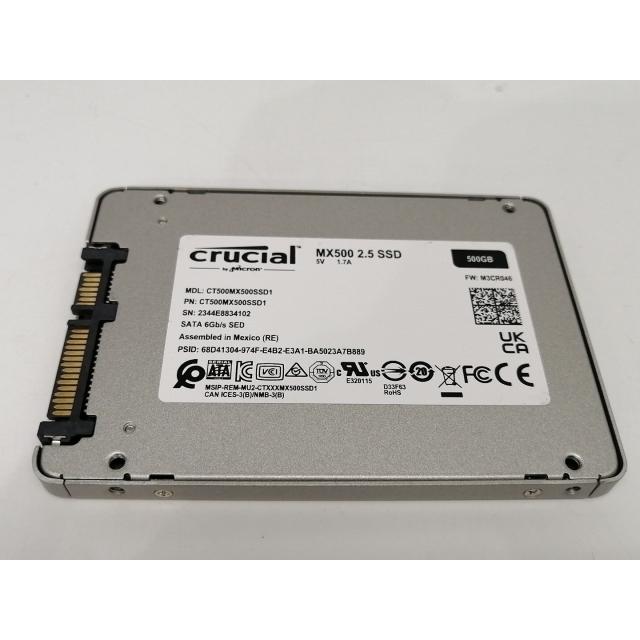 中古】Crucial MX500 CT500MX500SSD1 500GB/SSD/6GbpsSATA/2018年1月