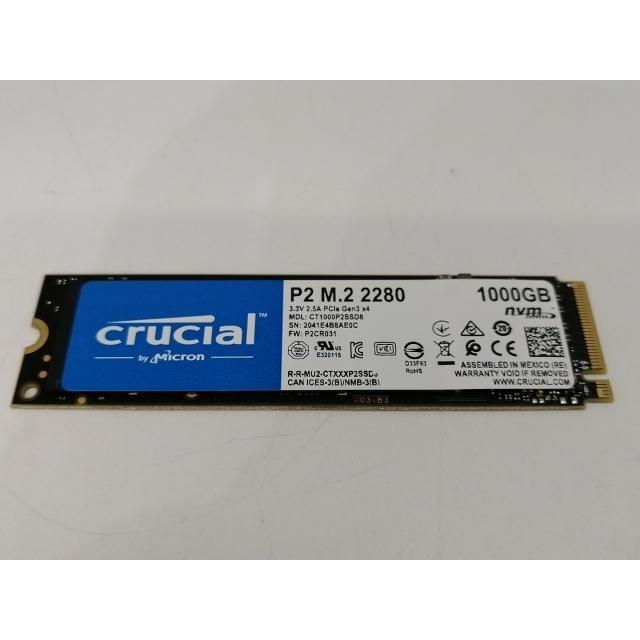 【開封・未使用品】Crucial SSD P2 CT1000P2SSD8JP 中古】Crucial P2(CT1000P2SSD8JP) 1TB/M.2 2280(PCIe3.0 NVMe)/QLC