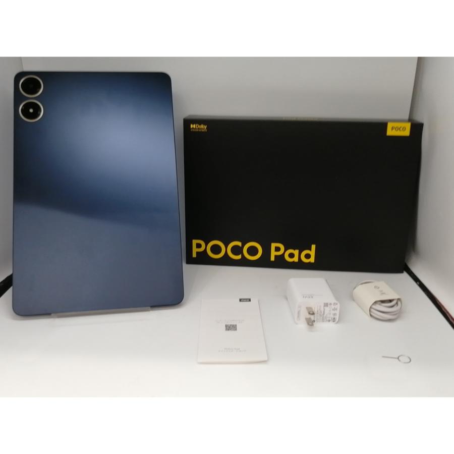 中古】Xiaomi 【Wi-Fi】 POCO Pad ブルー 【Snapdragon 7s Gen 2/8GB