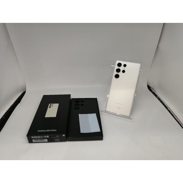 中古】SAMSUNG au 【SIMフリー】 Galaxy S23 Ultra クリーム 12GB