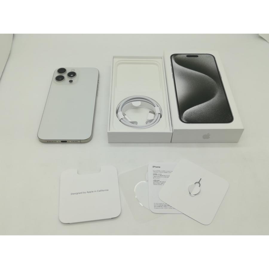 中古】Apple 国内版 【SIMフリー】 iPhone 15 Pro Max 512GB ホワイト 