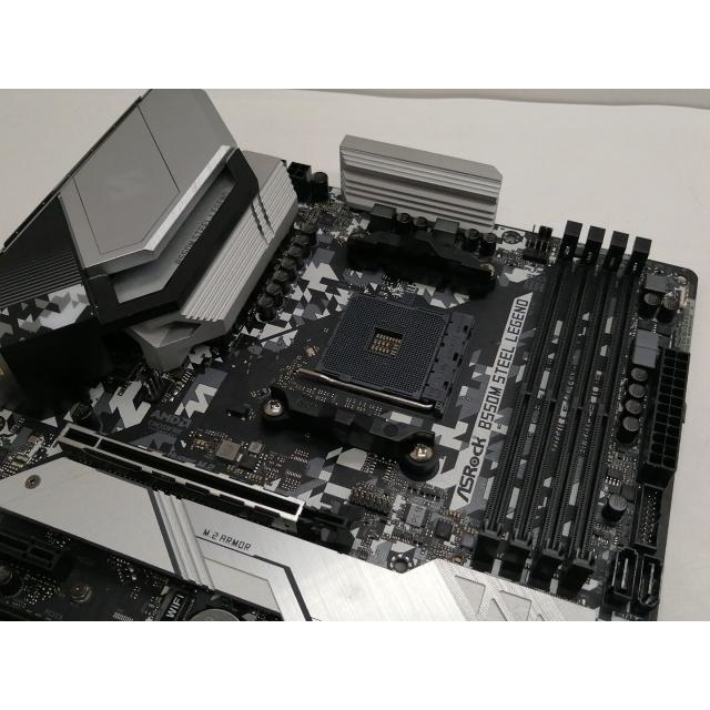 中古】ASRock B550M Steel Legend B550/AM4/2.5GbitLAN/MicroATX【仙台
