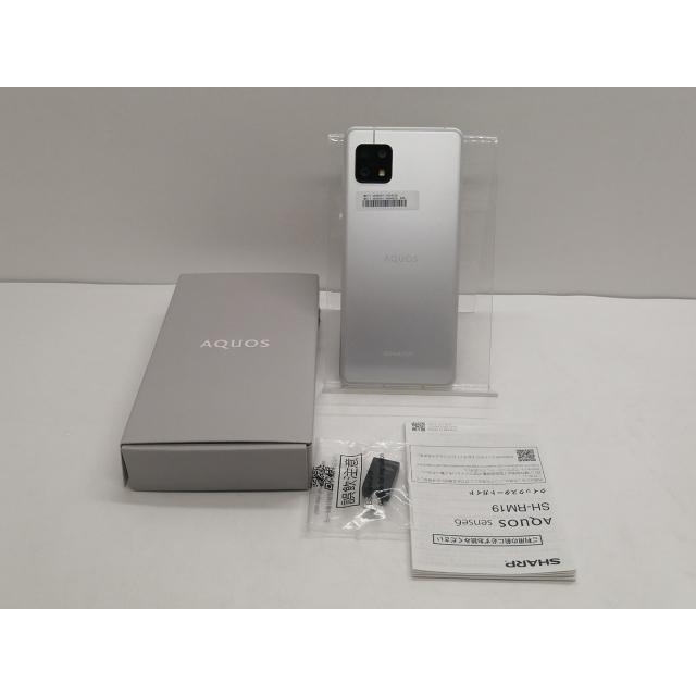 中古】SHARP 楽天モバイル 【SIMフリー】 AQUOS Sense6 シルバー 4GB 