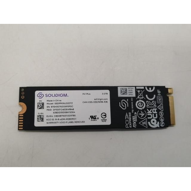 中古】各社 2TB SSD (M.2 2280/PCIe4.0 NVMe)【仙台イービーンズ】保証