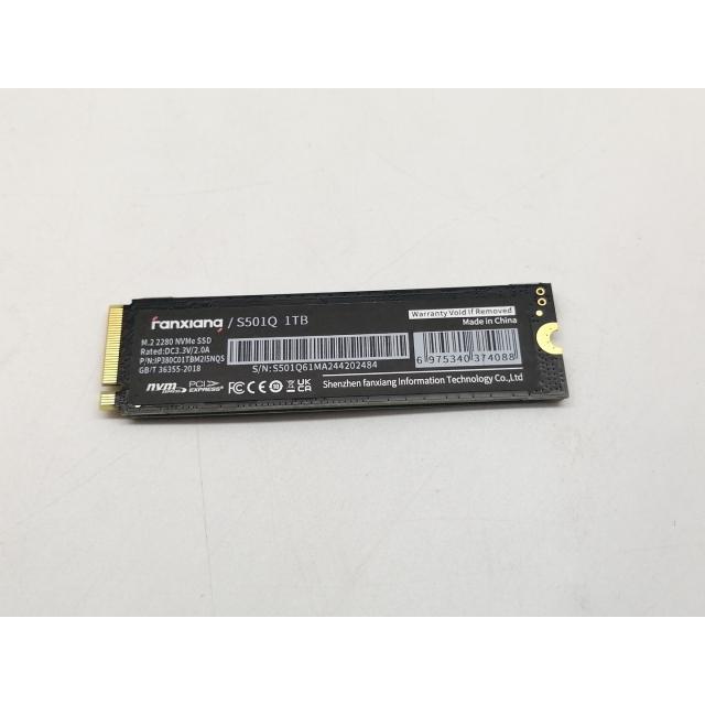 中古】fanxiang S501Q 1TB SSD (M.2 2280/PCIe3.0 NVMe)【仙台イー