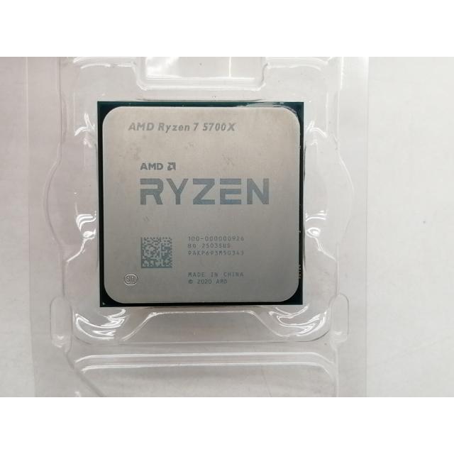 中古】AMD Ryzen 7 5700X (3.4GHz/TC:4.6GHz) bulk AM4/8C/16T/L3 32MB