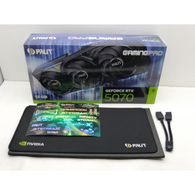 【中古】Palit GeForce RTX 5070 GamingPro 12GB (NE75070019K9-GB2050A) RTX5070/12GB(GDDR7)【仙台イービーンズ】保証期間１週間の画像