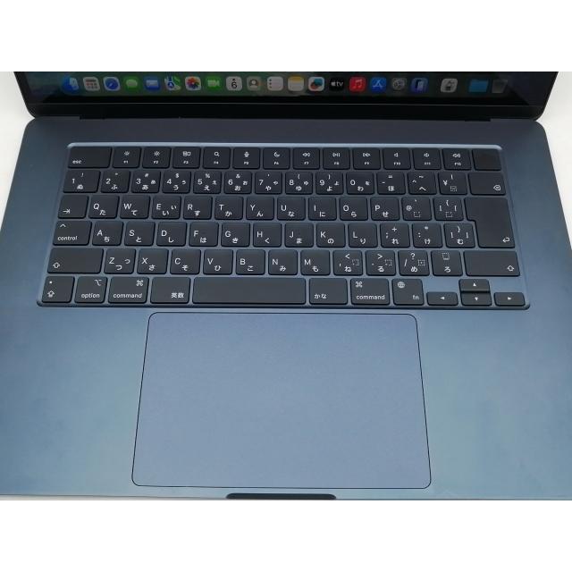 【中古】Apple MacBook Air 15インチ  M2(CPU:8C/GPU:10C) 8GB/256GB ミッドナイト MQKW3J/A (M2,2023)【仙台イービーンズ】保証期間１ヶ月【ランクA】の画像