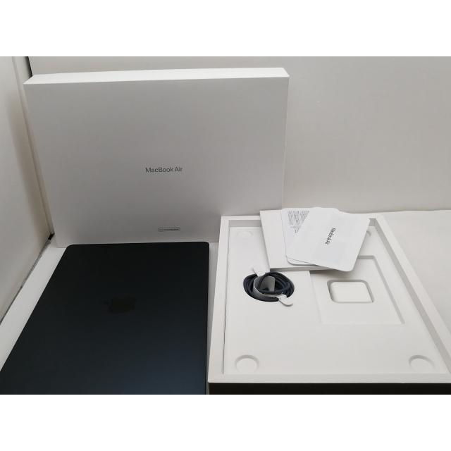 【中古】Apple MacBook Air 15インチ  M2(CPU:8C/GPU:10C) 8GB/256GB ミッドナイト MQKW3J/A (M2,2023)【仙台イービーンズ】保証期間１ヶ月【ランクA】の画像