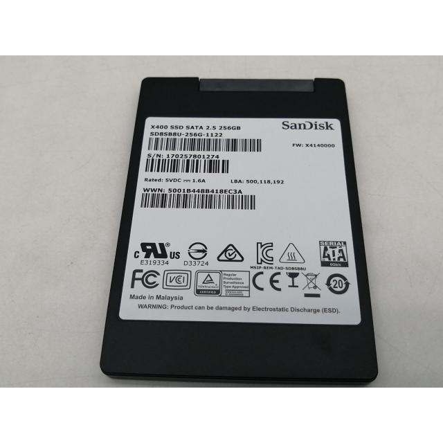 中古】SanDisk X400 SD8SB8U-256G-1122 256GB/SSD/6GbpsSATA/TLC/2016