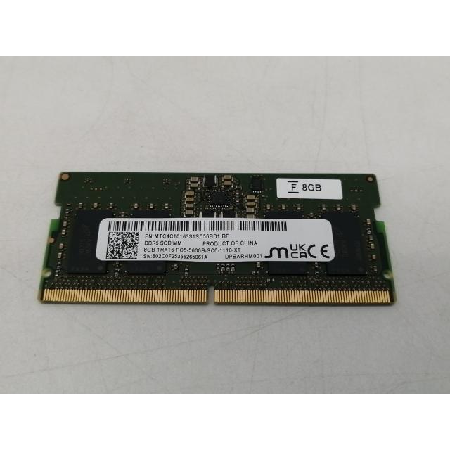 中古】262PIN SODIMM 8GB DDR5-5600(PC5-44800)【ノートPC用】【仙台