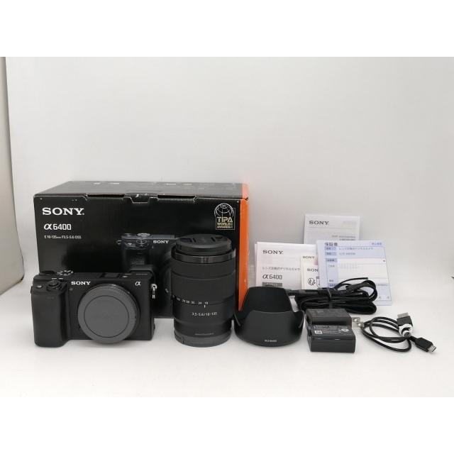 【中古】SONY α6400 高倍率ズームレンズキット ILCE-6400M ブラック【新宿2】保証期間１ヶ月【ランクA】の画像