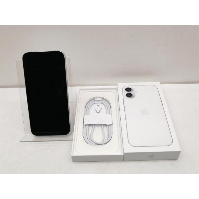 【中古】Apple 国内版 【SIMフリー】 iPhone 16 Plus 256GB ホワイト MXVH3J/A【仙台イービーンズ】保証期間１ヶ月【ランクA】の画像