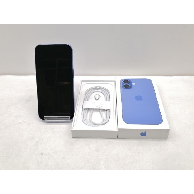 【中古】【赤ロム保証あり】Apple ymobile 【SIMフリー】 iPhone 16 128GB ウルトラマリン MYDU3J/A【仙台イービーンズ】保証期間１ヶ月【ランクA】の画像
