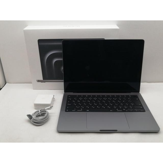 【中古】MacBook Pro 14インチ M3(CPU:8C/GPU:10C) 8GB/512GB スペースグレイ MTL73J/A (14インチ,M3,2023)【仙台イービーンズ】保証期間１ヶ月【ランクA】の画像