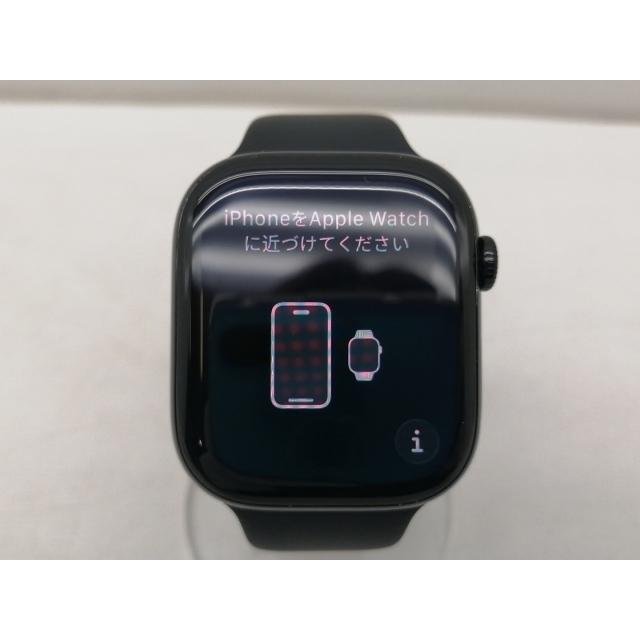 【中古】Apple Watch Series10 46mm GPS ジェットブラックアルミニウムケース/ブラックスポーツバンド (M/L) 海外版【仙台イービーンズ】保証期間１ヶ月の画像