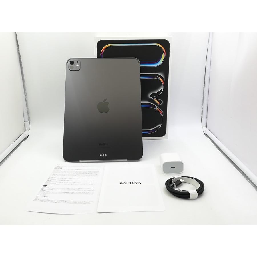 【中古】Apple 【Wi-Fi】 11インチ iPad Pro（M4/2024） 256GB スペースブラック 標準ガラス MVV83J/A【東池袋1丁目】保証期間１ヶ月【ランクA】の画像
