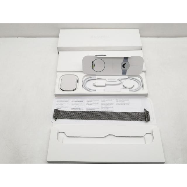 【中古】Apple Watch Series10 46mm Cellular ナチュラルチタニウムケース/ナチュラルミラネーゼループ (M/L) MWYC3J/A【仙台イービーンズ】保証期間１ヶ月の画像