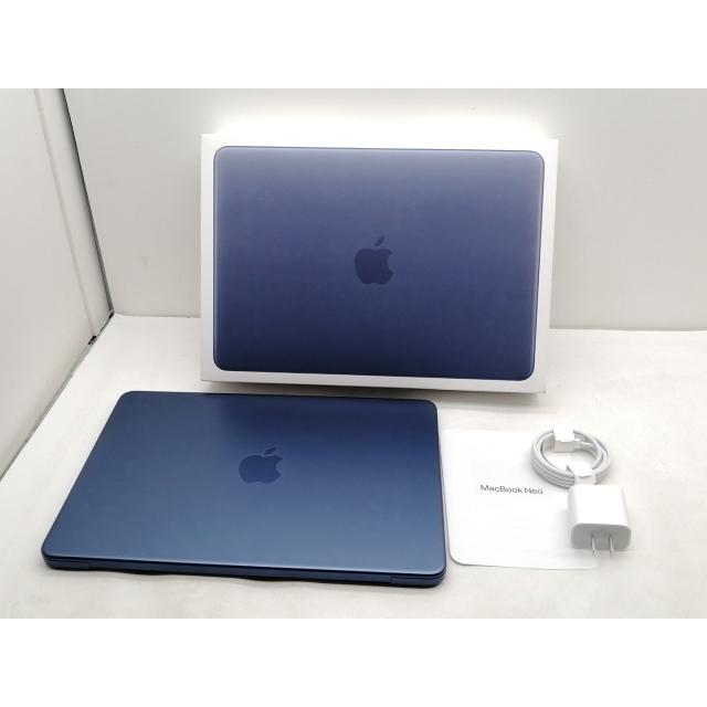 【中古】MacBook Neo 13インチ A18 Pro(CPU:6C/GPU:5C) 8GB/256GB インディゴ MHFF4J/A (13インチ,A18 Pro)【仙台イービーンズ】保証期間１ヶ月【ランクA】の画像
