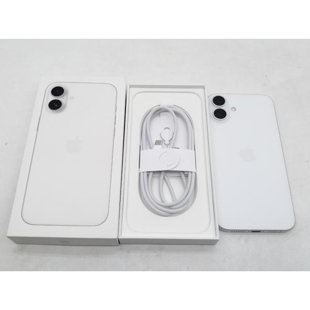 【中古】Apple 国内版 【SIMフリー】 iPhone 16 Plus 128GB ホワイト MXVC3J/A【仙台イービーンズ】保証期間１ヶ月【ランクB】の画像