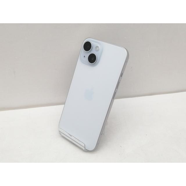 【中古】Apple 楽天モバイル 【SIMフリー】 iPhone 15 128GB ブルー MTML3J/A【仙台イービーンズ】保証期間１ヶ月【ランクB】