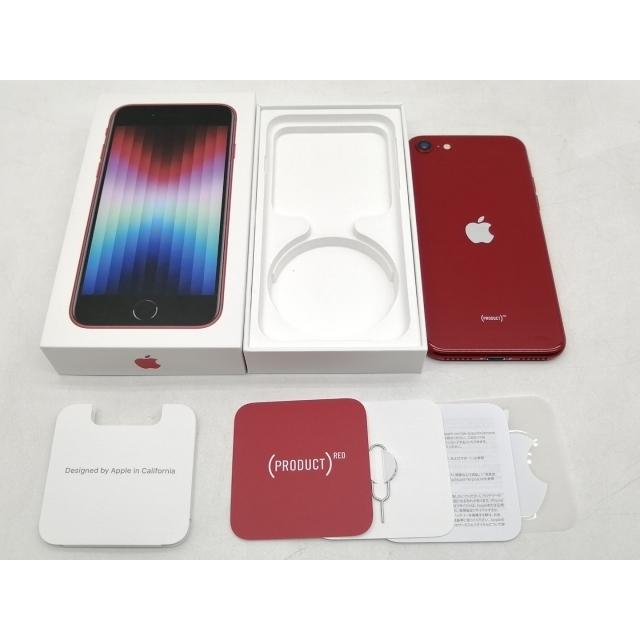 【中古】Apple 国内版 【SIMフリー】 iPhone SE（第3世代） 128GB (PRODUCT)RED MMYH3J/A【仙台イービーンズ】保証期間１ヶ月【ランクA】の画像
