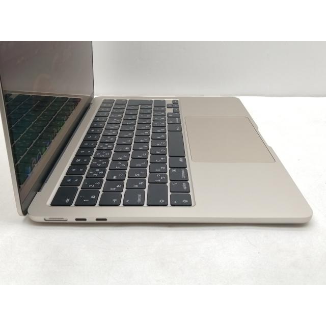 【中古】MacBook Air 13インチ M3(CPU:8C/GPU:10C) 24GB/512GB スターライト MC8P4J/A (13インチ, M3, 2024)【仙台イービーンズ】保証期間１ヶ月【ランクB】の画像