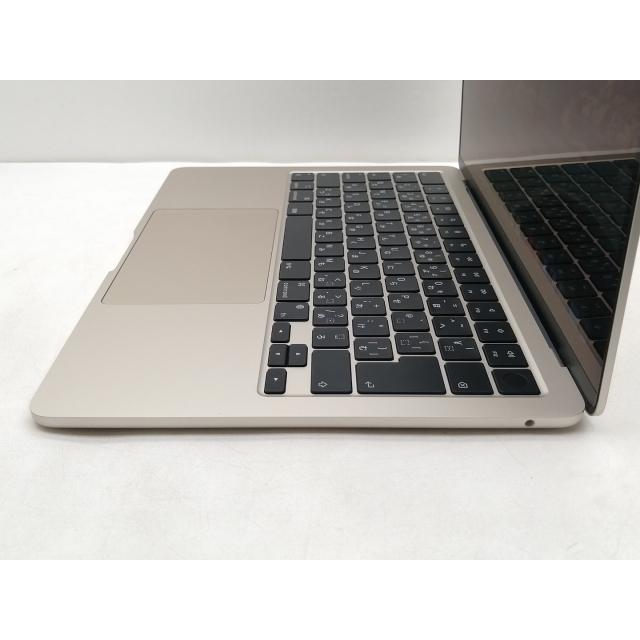 【中古】MacBook Air 13インチ M3(CPU:8C/GPU:10C) 24GB/512GB スターライト MC8P4J/A (13インチ, M3, 2024)【仙台イービーンズ】保証期間１ヶ月【ランクB】の画像