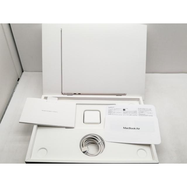 【中古】MacBook Air 13インチ M3(CPU:8C/GPU:10C) 24GB/512GB スターライト MC8P4J/A (13インチ, M3, 2024)【仙台イービーンズ】保証期間１ヶ月【ランクB】の画像