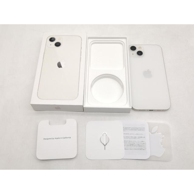 【中古】Apple 楽天モバイル 【SIMフリー】 iPhone 13 128GB スターライト MLND3J/A【仙台イービーンズ】保証期間１ヶ月【ランクA】の画像