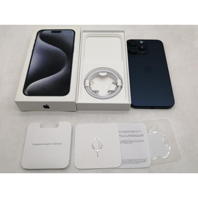 【中古】Apple au 【SIMフリー】 iPhone 15 Pro Max 256GB ブルーチタニウム MU6T3J/A【仙台イービーンズ】保証期間１ヶ月【ランクA】の画像