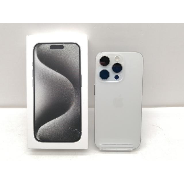 【中古】Apple 国内版 【SIMフリー】 iPhone 15 Pro 1TB ホワイトチタニウム MTUR3J/A【仙台イービーンズ】保証期間１ヶ月【ランクB】の画像