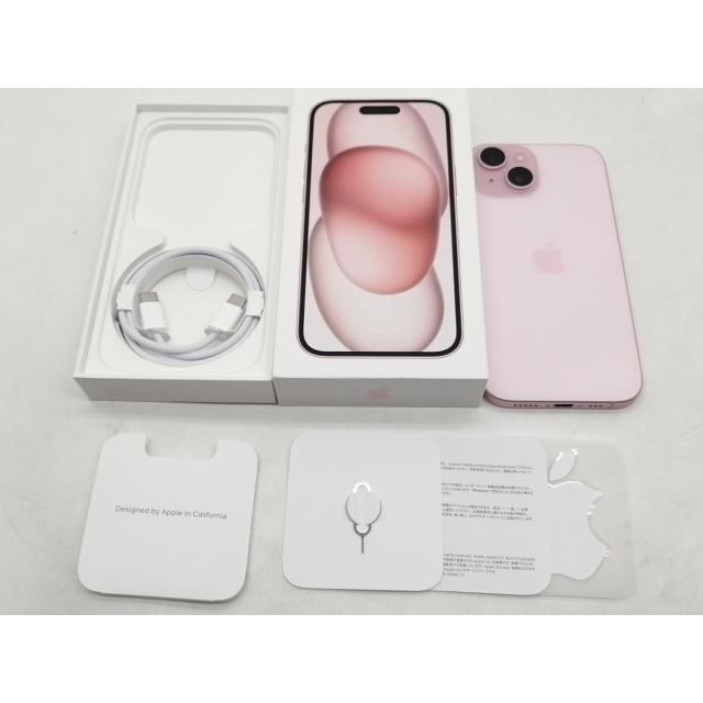 中古】Apple 国内版 【SIMフリー】 iPhone 15 256GB ピンク MTMP3J/A