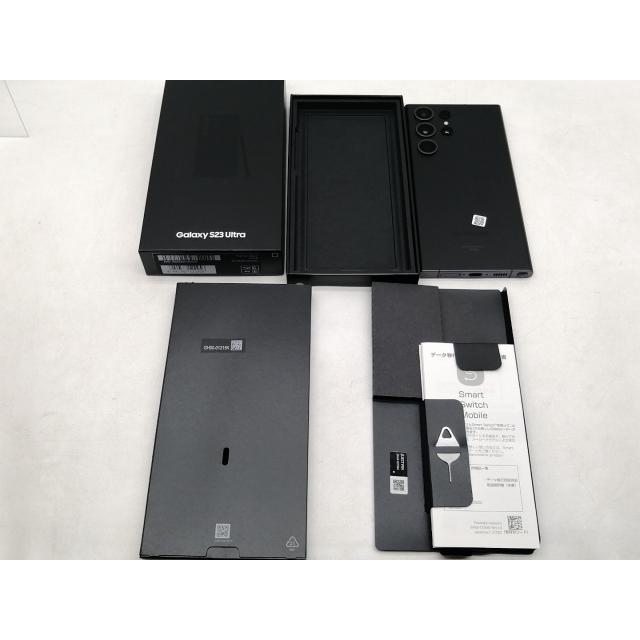 中古】SAMSUNG au 【SIMフリー】 Galaxy S23 Ultra ファントムブラック