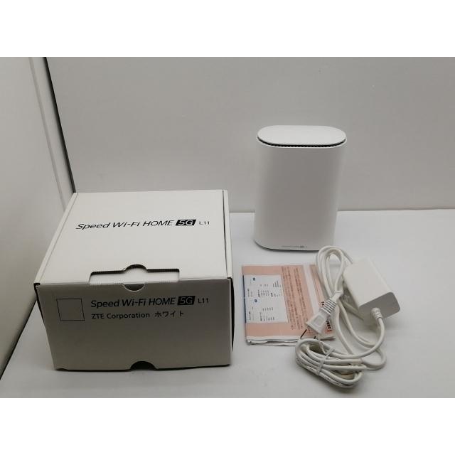 中古】ZTE au Speed Wi-Fi HOME 5G L11 ZTR01 ホワイト【仙台イー