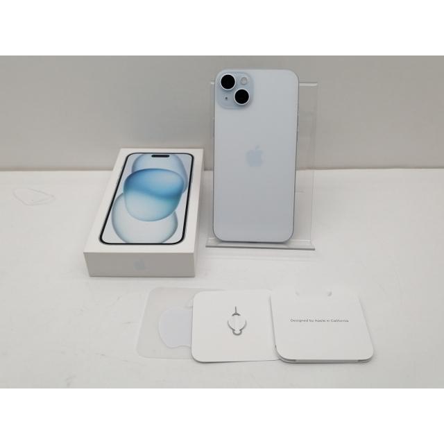 中古】Apple au 【SIMフリー】 iPhone 15 Plus 256GB ブルー MU0N3J/A