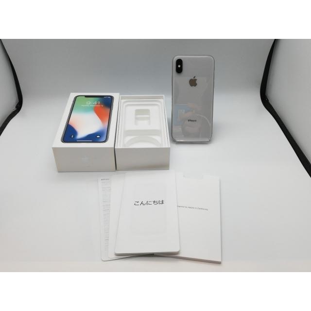 中古】Apple au 【SIMロック解除済み】 iPhone X 64GB シルバー MQAY2J 