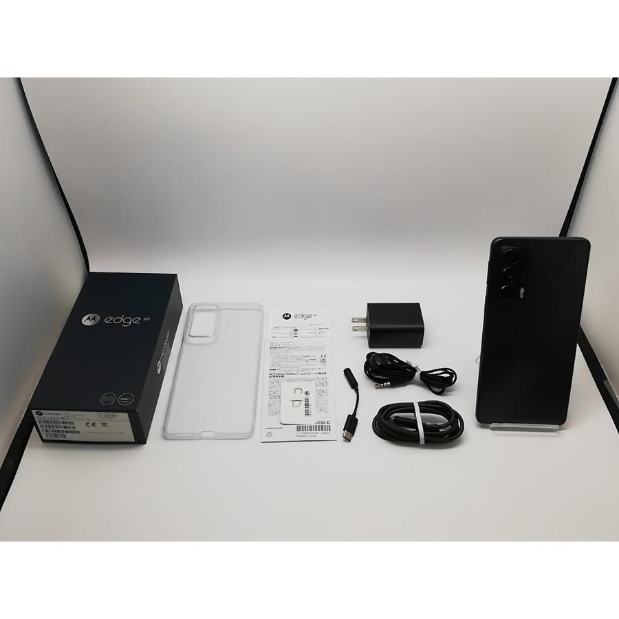 中古】MOTOROLA 国内版 【SIMフリー】 edge 20 フロストオニキス 6GB