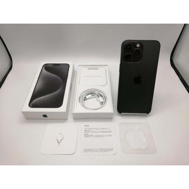 中古】Apple 国内版 【SIMフリー】 iPhone 15 Pro Max 256GB ブラック