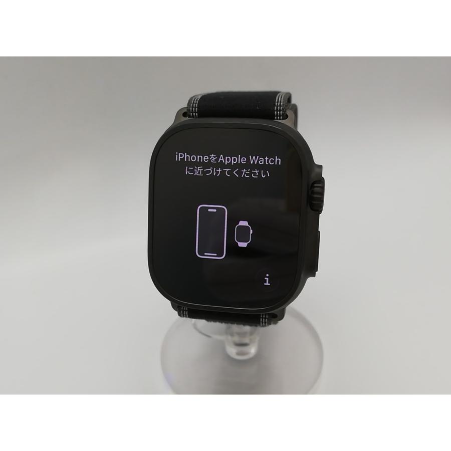 【新品・箱なし】49mm M/Lトレイルループ・ブラック（ブラックチタニウム）③ 中古】Apple Apple Watch Ultra3 49mm Cellular ブラックチタニウム