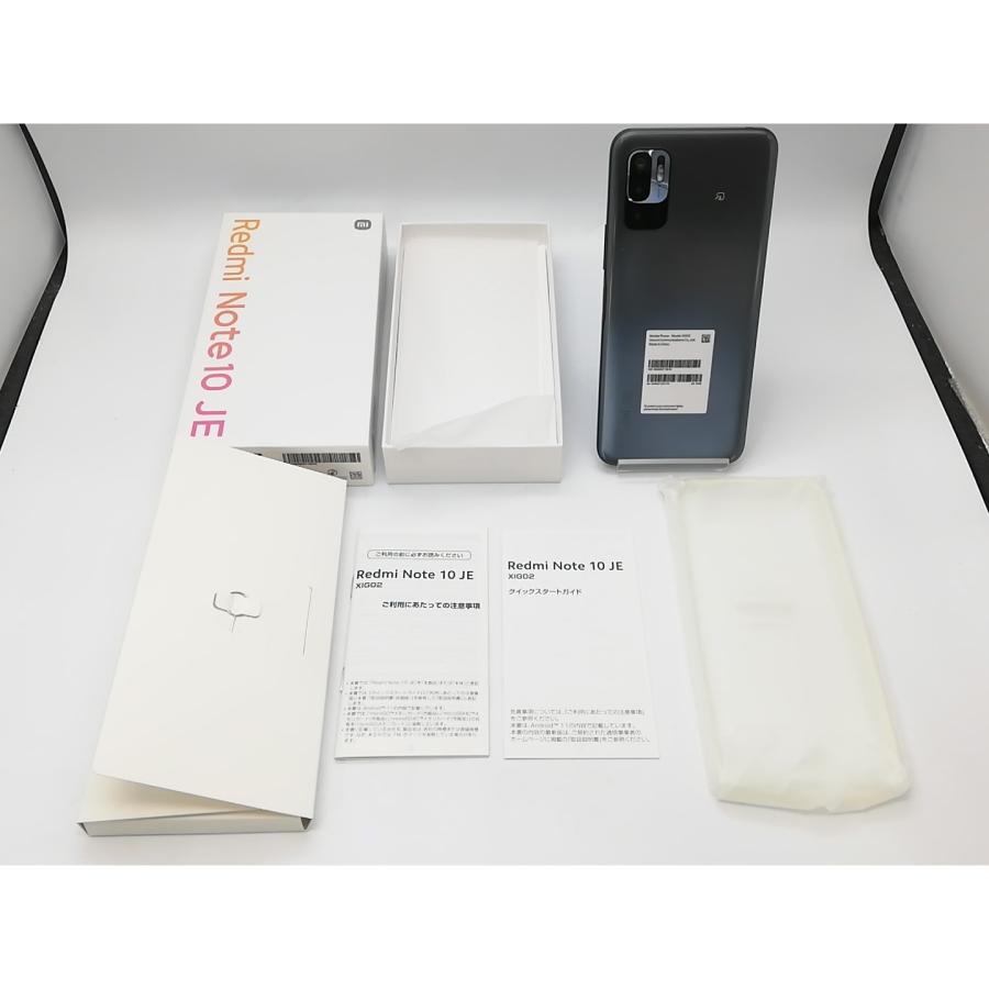未使用】Xiaomi au 【SIMフリー】 Redmi Note 10 JE グラファイト