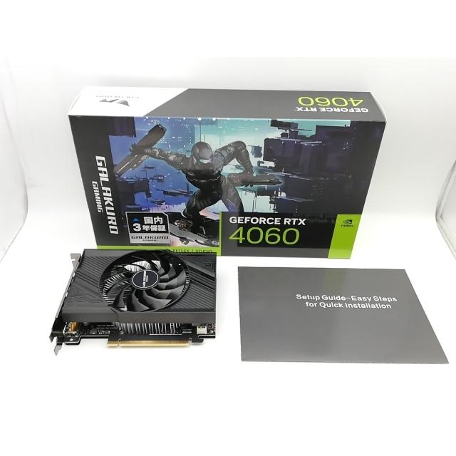 中古】玄人志向 GALAKURO GAMING GG-RTX4060-E8GB/SF RTX4060/8GB